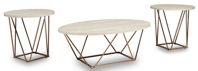 Tarica 3-Piece Coffee and Two End Tables Package 