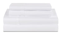 BEDGEAR Basic 4-Piece Queen Sheet Set - White 