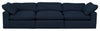 Eclipse Linen-Look Fabric Modular Sofa - Navy