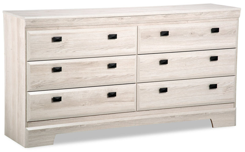 Yorkdale White Dresser - Contemporary style Dresser in White Engineered Wood