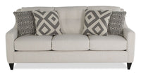 Kylie Linen-Look Fabric Sofa - Zeus Pearl  