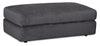 Harper Ottoman – Charcoal