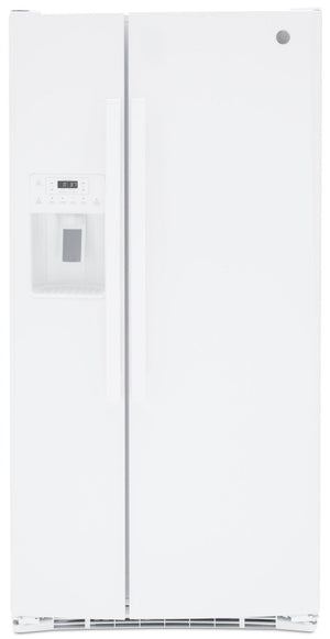 GE 23 Cu. Ft. Side-by-Side Refrigerator - GSS23GGPWW