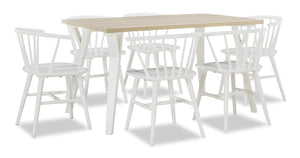 Aria 7-Piece Dining Package - White