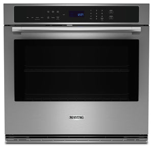 Maytag 4.3 Cu. Ft. Single Wall Oven with Air Fry and Basket - MOES6027LZ