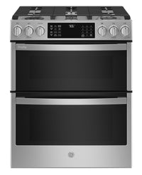 Profile 6.7 Cu. Ft. Smart Gas Range with True European Convection - Stainless Steel Fingerprint Resi… 