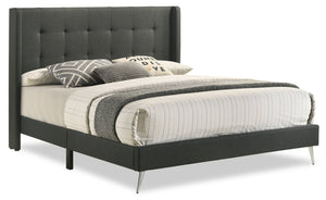 Beau Queen Bed - Charcoal