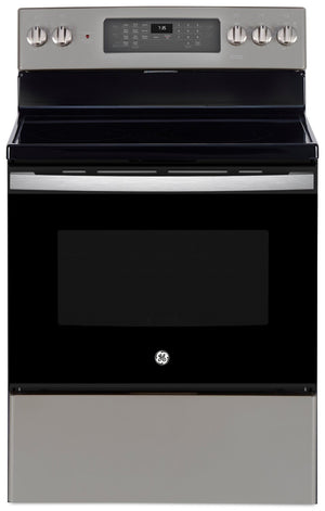 GE 5 Cu. Ft. Freestanding Electric Range with No-Preheat Air Fry - JCB840ETES
