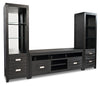 Bronx 3-Piece Wall Unit Entertainment Centre with Storage & Cable Management for TVs up to 55