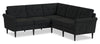 Scott Living BLOK Modular 5-Piece Fabric Sectional with Rolled Arms and Reversible Cushions - Charcoal Grey