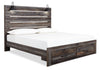 Abby King Storage Bed - Brown
