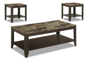 Laurie 3-Piece Coffee and Two End Tables Package