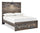 Abby Storage Bed with LED Light & USB Port, Brown - Full Size