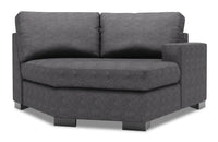 Sofa Lab Track RAF Cuddler - Luxury Charcoal
