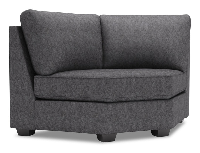 Sofa Lab Roll Curved Wedge - Luxury Charcoal