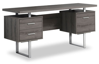 Teagan Reversible Desk - Dark Grey  