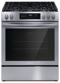 Frigidaire 5.1 Cu. Ft. Gas Range With Quick Preheat and Convection Bake - Stainless Steel - FCFG3083… 