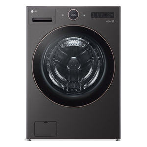 LG 5.2 Cu. Ft. Smart Front-Load High-Efficiency Steam Washer - Black Steel - Stackable - WM6500HBA