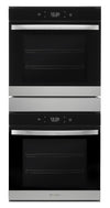 Whirlpool 24\" 5.8 Cu. Ft. Electric Double Wall Oven with True Convection - Fingerprint Resistant Stainless Steel - WOD52ES4MZ