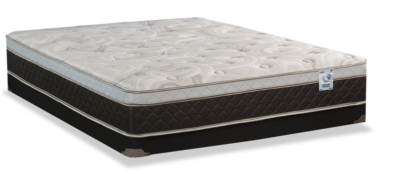 Springwall Pisa II Eurotop Firm Low-Profile Queen Mattress Set