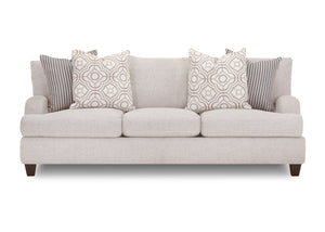 Ainsley Linen-Look Fabric Sofa - Linen