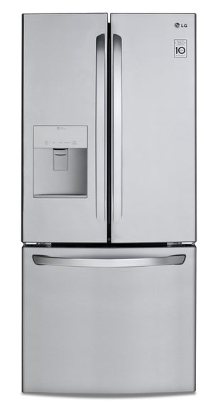 LG 21.8 Cu. Ft. French-Door Refrigerator with Exterior Water Dispenser- LRFWS2200S