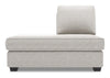 Sofa Lab Roll LAF Chaise Return - Luxury Silver
