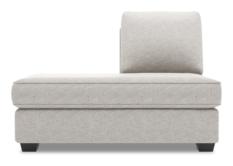 Sofa Lab Roll LAF Chaise Return - Luxury Silver