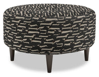 Sofa Lab The Curve Ottoman - Peppercorn 