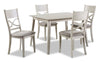 Shae 5pc Dining Set with Table & 4 Chairs, 48