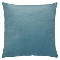 Velvet-Look Accent Pillow - Light Blue  