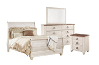 Willowton 6-Piece Sleigh Queen Bedroom Package 