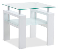 Harvy End Table - White 