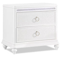 Ava Bedside 2-Drawer Nightstand with LED Light & USB Port, 32.5