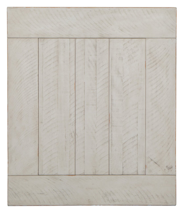 Bronwyn 22\" Traditional End Table with Storage - Alabaster Pine with Scroll Design Wood Base