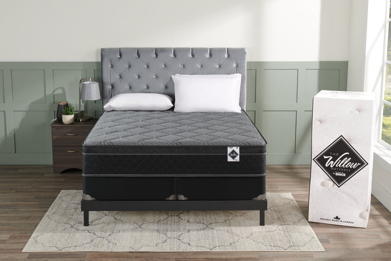 Springwall Aspen Eurotop Split Low-Profile Queen Mattress-in-a-Box Set