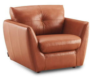 Bello Genuine Leather Chair - Whiskey