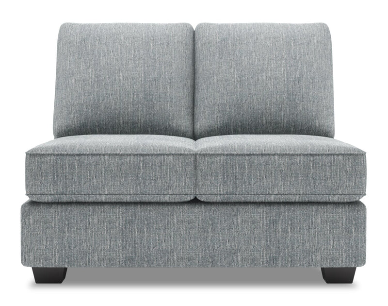 Sofa Lab Roll Armless Loveseat - Luna Pewter