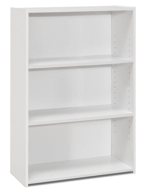 Slade 3-Shelf Bookcase - White