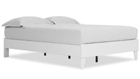 Wolf Platform Bed, White - Queen Size 