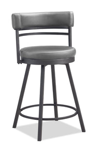 Mila Counter-Height Swivel Stool – Grey 