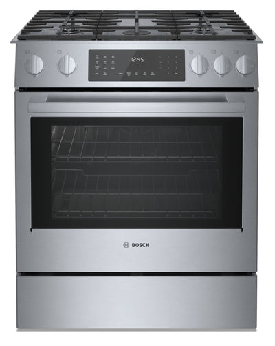 Bosch 800 Series 4.6 Cu. Ft. Dual Fuel Range with Warming Drawer - HDI8056C 