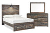 Abby 5-Piece Full Storage Bedroom Package - Brown