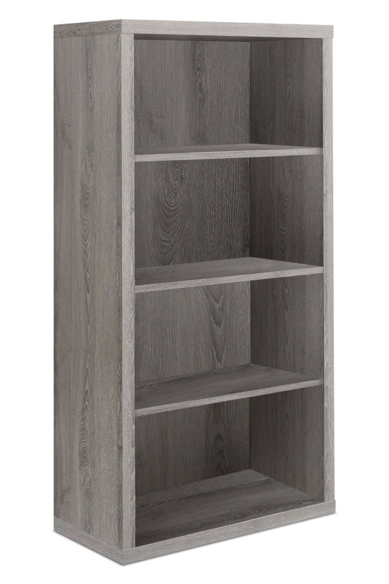 Slade 4-Shelf Bookcase - Dark Taupe  