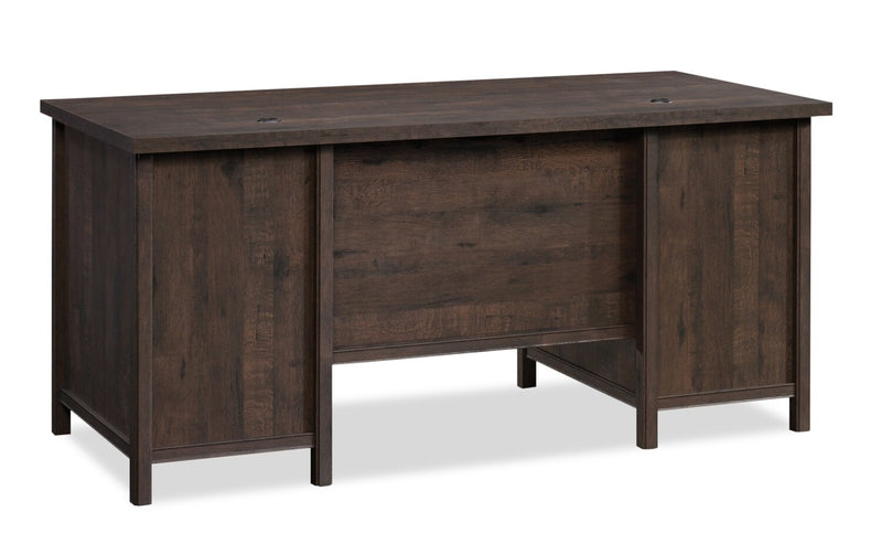 Retta Executive Office Desk - Coffee Oak 