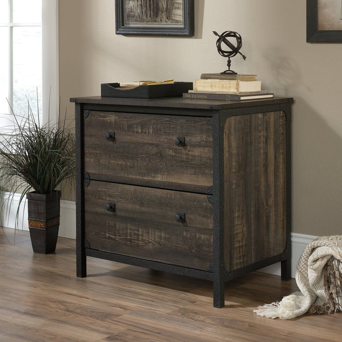 Lewis Lateral Filing Cabinet - Carbon Oak 