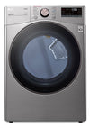 LG 7.4 Cu. Ft. Smart Electric Dryer with Steam - Graphite Steel - Stackable - DLEX3850V