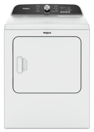 Whirlpool 7 Cu. Ft. Gas Dryer with Moisture Sensor and Steam - WGD6150PW