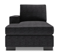 Sofa Lab Track LAF Chaise - Luxury Charcoal 