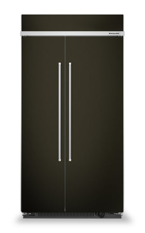KitchenAid 25.5 Cu. Ft. Built-In Side-by-Side Refrigerator - KBSN702MBS